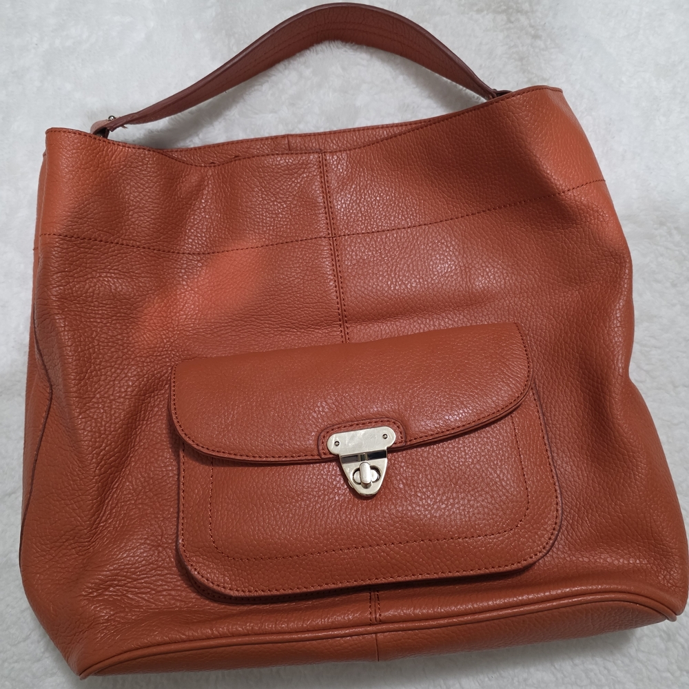 Banana Republic Factory Rust Leather Shoulder Bag